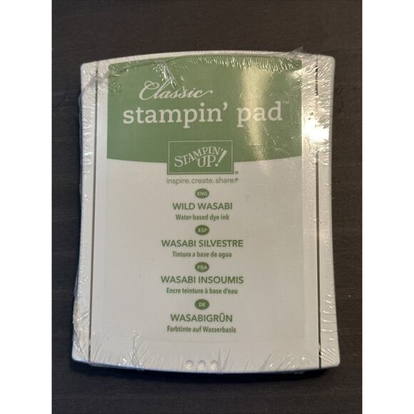 Stampin’ Up! - WILD WASABI - Classic STAMPIN' INK PAD Brand New - Picture 1 of 2